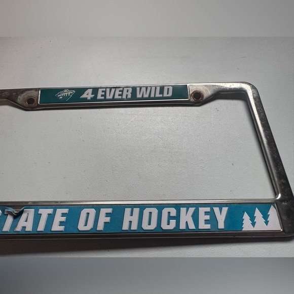 4 Ever Wild License Plate Frame NHL Minnesota Wild Hockey - Picture 4 of 5